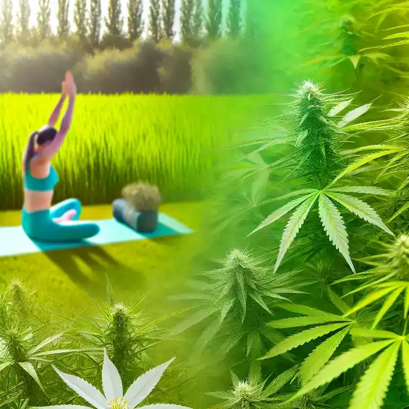 Cannabis plant with healing properties for pain relief benefits