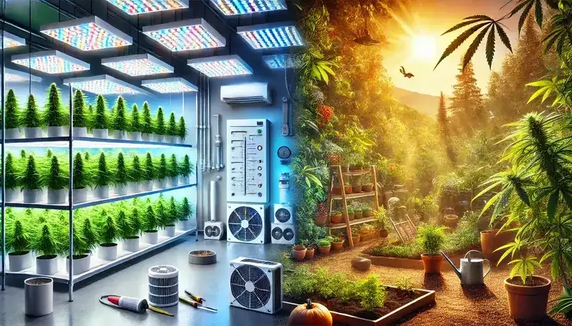 Indoor vs Outdoor Cannabis Growing Comparison