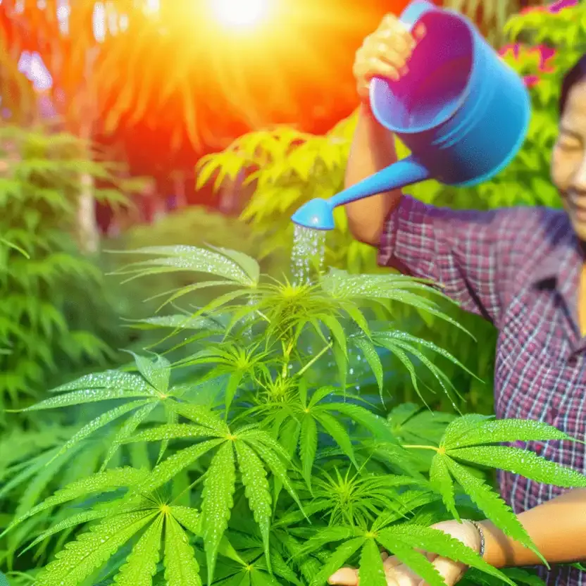 how to water cannabis plants correctly