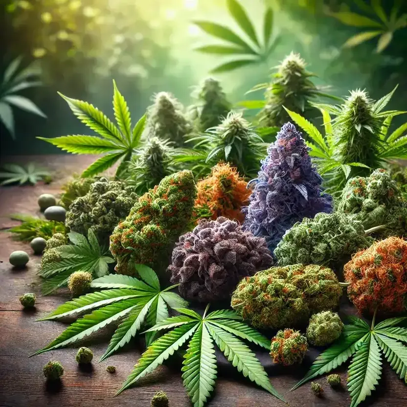 Featured image for Choosing the Right Strain Guide, showcasing various cannabis strains and their characteristics.